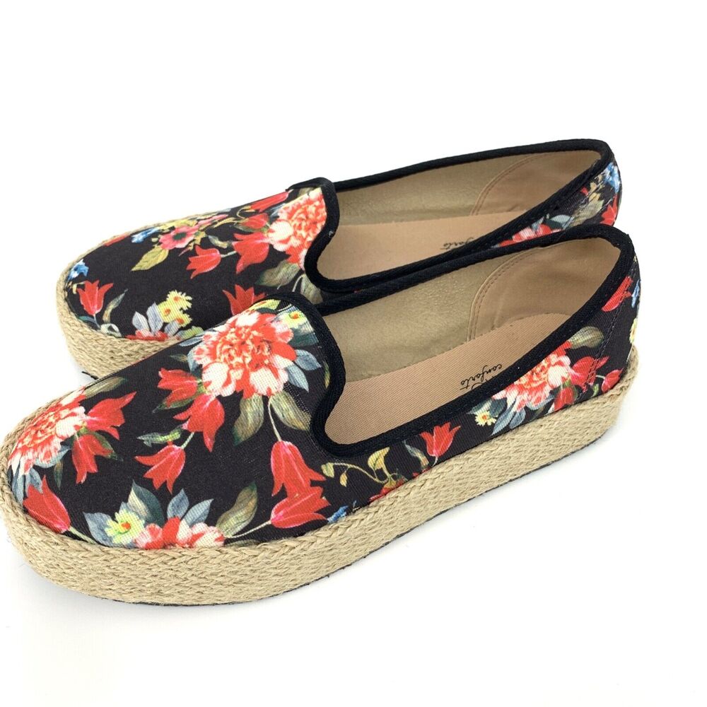 Beira Rio Comforto Women's Shoes Espadrille Wedges Platform 9